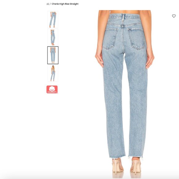 AGOLDE Cherie High Rise Straight in Merit - Picture 3 of 4